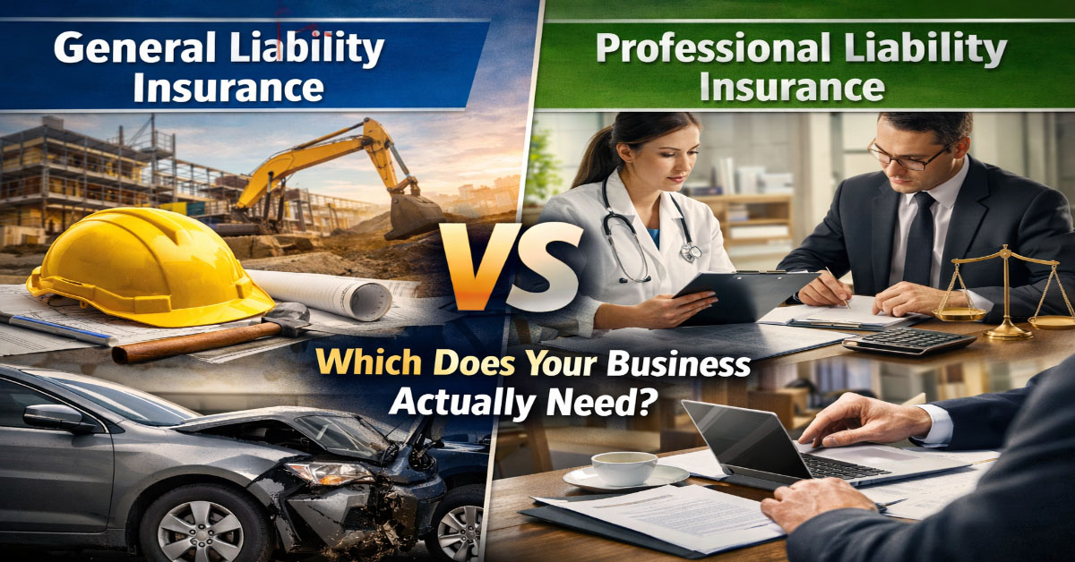 General Liability vs Professional Liability