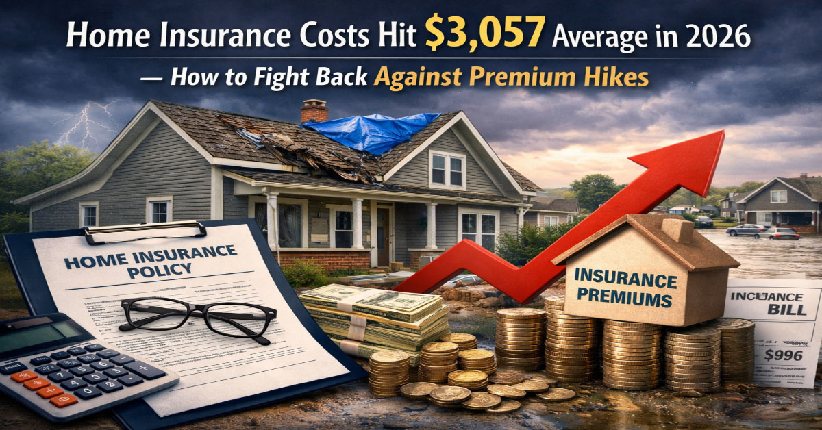 Home Insurance Hits $3,057 Average in 2026